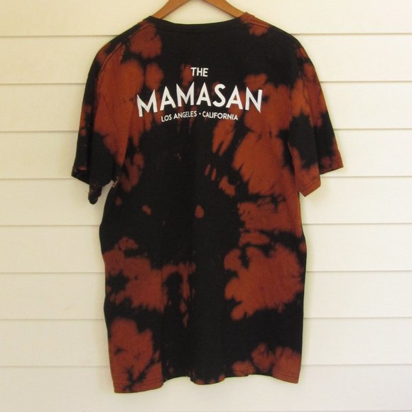 THE MAMASAN Los Angeles Bleach Dyed T-Shirt Size Large - Picture 5 of 5